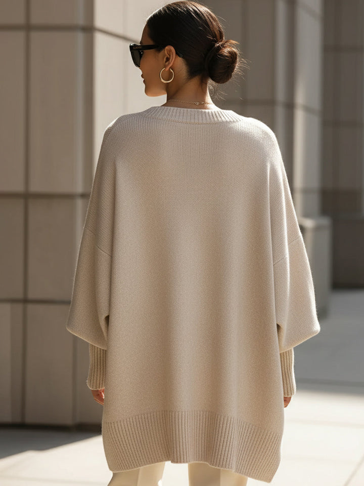 Mona | Cozy Oversized Knit Poncho Sweater