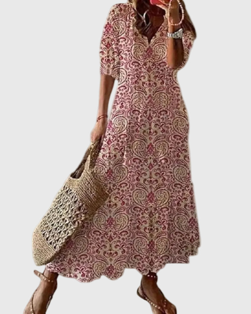 Fallon | Boho Vintage Summer Maxi Dress