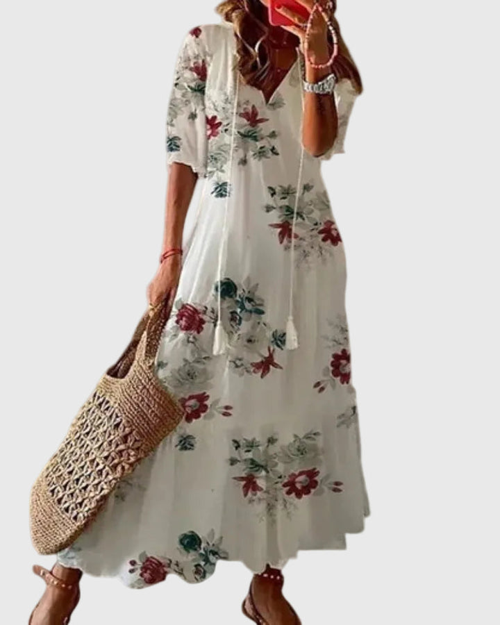 Fallon | Boho Vintage Summer Maxi Dress