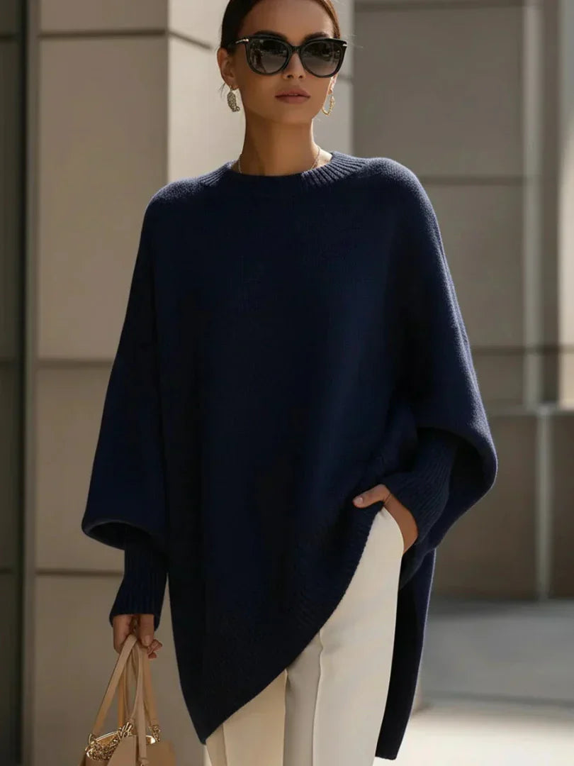 Mona | Cozy Oversized Knit Poncho Sweater