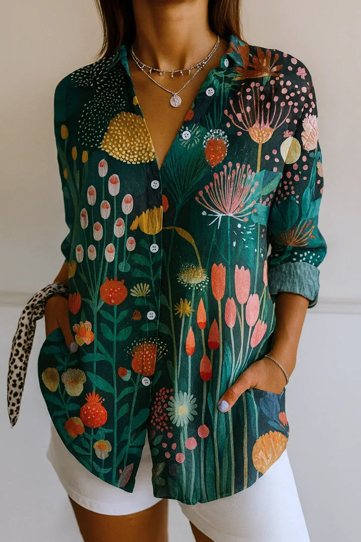 Astra | Colorful Pattern Blouse