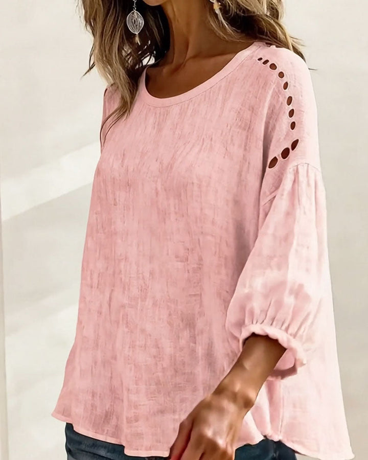Maxima | Breezy Hollow Blouse