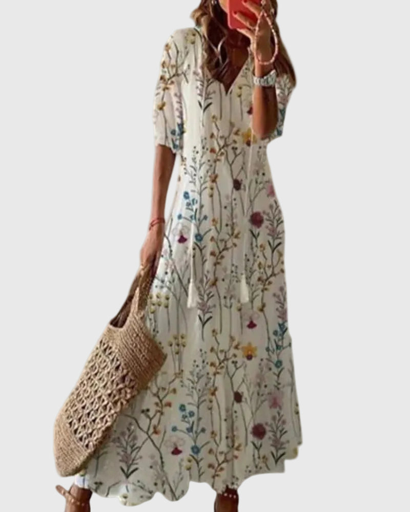Fallon | Boho Vintage Summer Maxi Dress