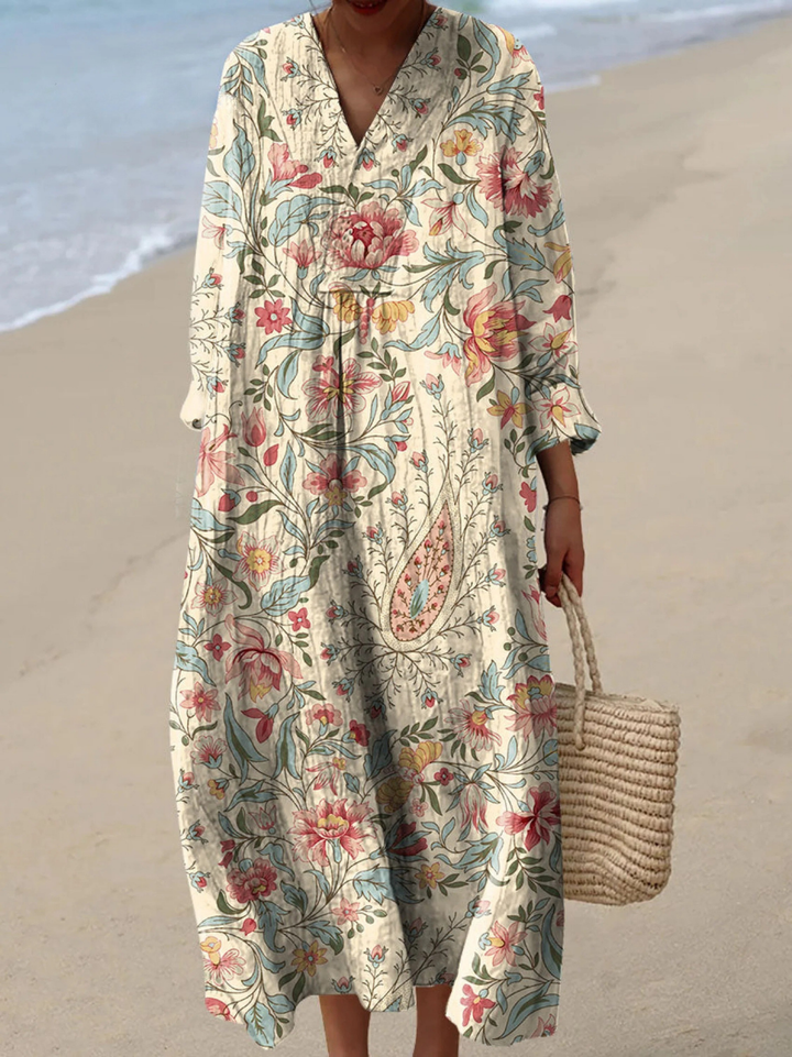 Soraya | Airy Spring Dress with Long Sleeves