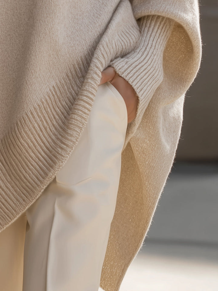 Mona | Cozy Oversized Knit Poncho Sweater