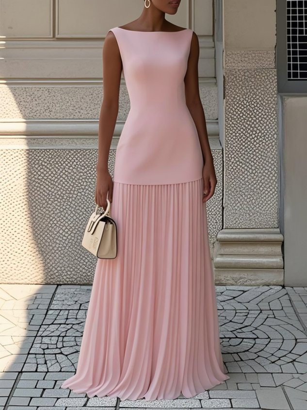 Serena™ | Pleated Maxi Dress